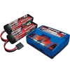 Traxxas Dual iD Charger with (2- 2872x) 5000mAh 11.1v 3S Lipo Batteries