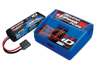 Traxxas EZ-Peak Plus charger with 5800mAh 7.4v 2S Lipo Battery (1)