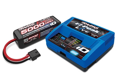 Traxxas Maxx Power 4S 5000 Lipo Battery with EZ-Peak Live  Charger