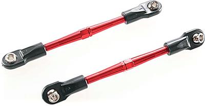 Traxxas Rustler VXL/Slash 59mm Turnbuckles, red aluminum (2)