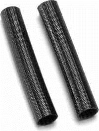 Traxxas Heat Shield Tubings, Black Fiberglass (2)
