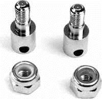 Traxxas Rod Guides (2) With 3mm Nylon Locknuts (2)