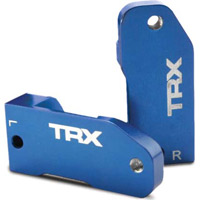 Traxxas Rustler/Slash 30 Degree Caster Blocks, blue aluminum (2)