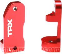 Traxxas Rustler/Slash 30 Degree Caster Blocks, red aluminum (2)