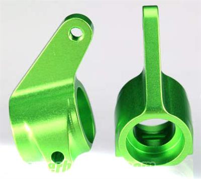 Traxxas Grave Digger Steering Blocks, green aluminum (2)