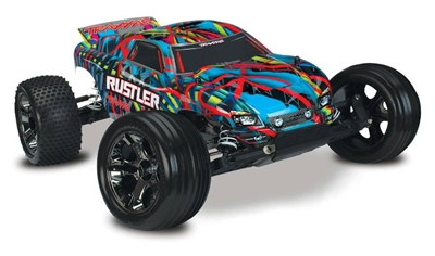 Traxxas Rustler VXL RTR 2wd Truck with Hawaiin ProGraphix Body