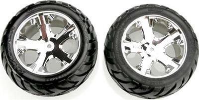 Traxxas Anaconda 2.8" Tires On Chrome" All-Star Rear Rims (2)