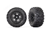 Traxxas Rustler/Stampede Rear Sledgehammer Tires on 2.8" Black Rims (2)