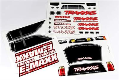 Traxxas E-Maxx Brushless Decal Sheets