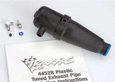 Traxxas Nitro Rustler And Nitro 4-Tec Tuned Pipe, Black