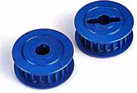 Traxxas Nitro 4-Tec Middle Pulleys, 20 Groove, Blue Aluminum (2)