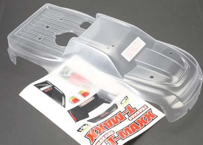 Traxxas T-Maxx Clear Long Wheelbase Body, Requires Painting (4908)