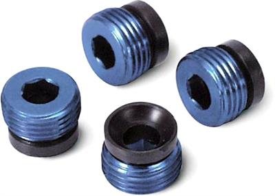 Traxxas Maxx Pivot Ball Caps, Blue Aluminum (4)