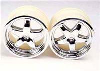 Traxxas T-Maxx/E-Maxx 3.2" Rims, Chrome (2)