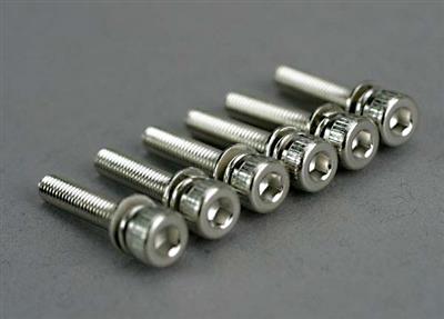 Traxxas Revo 3.3 Caphead Machine Hex Drive Screws, 3 x 15mm (6)