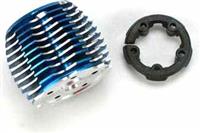 Traxxas TRX 2.5r/2.5 Powertune Cooling Head, Blue Aluminum