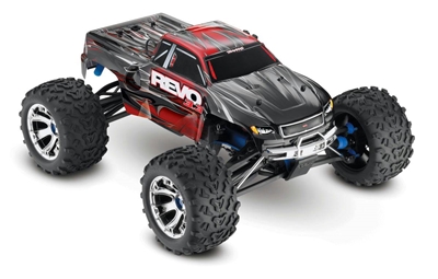 .Traxxas Revo 3.3 RTR 4wd Nitro Truck with red body