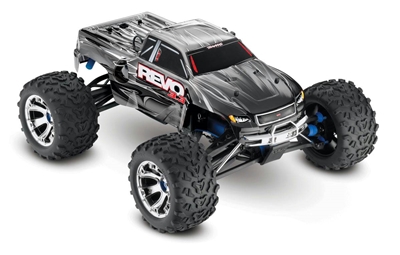 .Traxxas Revo 3.3 RTR 4wd Nitro Truck with silver body