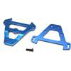Traxxas Revo/Summit Bulkhead Tie Bars- Front And Rear, Blue Aluminum