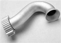 Traxxas Revo/Slayer Exhaust Header, Silver Aluminum