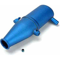 Traxxas Revo/Slayer Tuned Pipe, Blue Aluminum