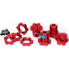 Traxxas Revo Platinum 17mm Wheel Hubs and Nuts, red aluminum (4)