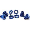 Traxxas Revo Platinum 17mm Wheel Hubs And Nuts, Blue Aluminum (4)