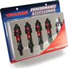 Traxxas Revo/E-Revo GTR Shocks, Red Aluminum With Tin Shafts (4)