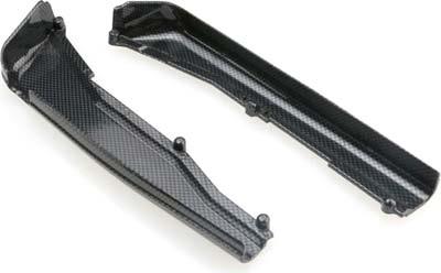 Traxxas Jato 3.3 Dirt Guards-Left And Right, Exo-Carbon Finish