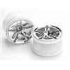 Traxxas Jato Rear 2.8" Twin-Spoke" Rims, chrome (2)