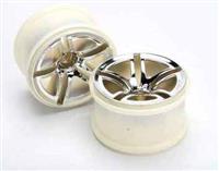 Traxxas Jato Front 2.8" Twin-Spoke" Rims, Chrome (2)