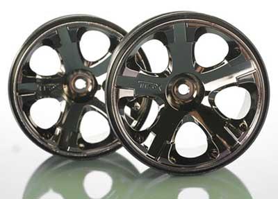 Traxxas Jato Rear 2.8" All-Star Rims, black chrome (2)