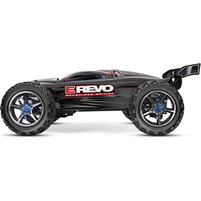 Traxxas E-Revo 4wd Brushless RTR Truck with TSM and Black Body