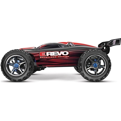 Traxxas E-Revo 4wd Brushless RTR Truck with TSM and Red Body