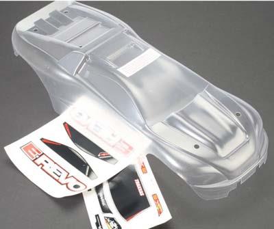 Traxxas E-Revo Clear Body With Decal Sheet, Requires Painting