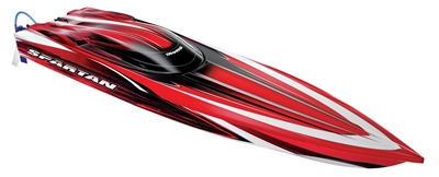 Traxxas Spartan Boat Brushless Electric RTR with TSM, red