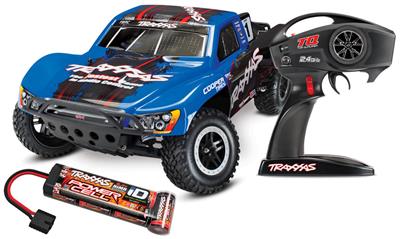 Traxxas Slash 2wd RTR SC Truck With On-Board Audio And Blue Body