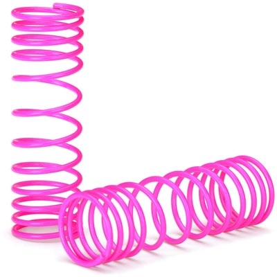 Traxxas Slash Front Shock Springs, Pink-Progressive Rate (2)