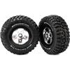 Traxxas Slash Front BF Goodrich Mud Terrain Tires On Black Rims(2)