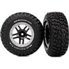 Traxxas Slash Rear Bfg Mud-Terrain Tires On Satin Chrome Rims (2)