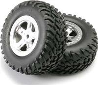 Traxxas Slayer Beadlock Style Rims With SCT Off-Road Tires (2)