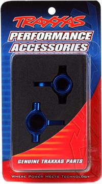 Traxxas XO-1 Steering Blocks-Left And Right, Blue Aluminum (2)