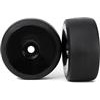 Traxxas XO-1 Rear Slick Tires On Black Dish Rims (2)