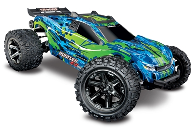 .Traxxas Rustler 4x4 RTR Stadium Truck with XL-5 ESC and green body