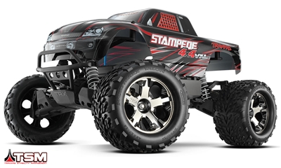 Traxxas Stampede 4x4 VXL RTR with TSM and black body
