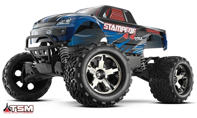 Traxxas Stampede 4x4 VXL RTR with TSM and blue body