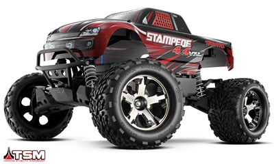 .Traxxas Stampede 4x4 VXL RTR with TSM and red body