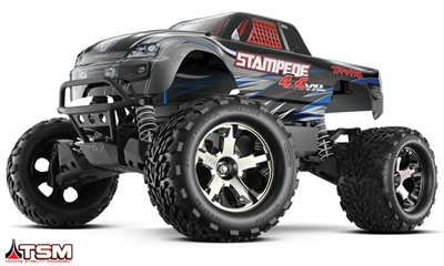 Traxxas Stampede 4x4 VXL RTR with TSM and silver body