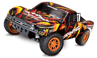 .Traxxas Slash 4x4 Short Course RTR Truck with Orange Body, Titan 12.5T 550 motor and XL-5 ESC