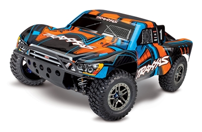 .Traxxas Slash 4x4 Ultimate LCG Short Course Truck with Orange Body